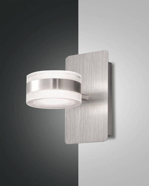LED-WANDLEUCHTE Dunk 10/17,50/17 cm   - Alufarben, Basics, Kunststoff/Metall (10/17,50/17cm) - Fabas Luce
