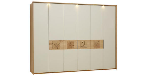 DREHTÜRENSCHRANK in Eichefarben, Sandfarben - Sandfarben/Eichefarben, KONVENTIONELL, Holz/Holzwerkstoff (299,2/229,4/59,5cm) - Dieter Knoll