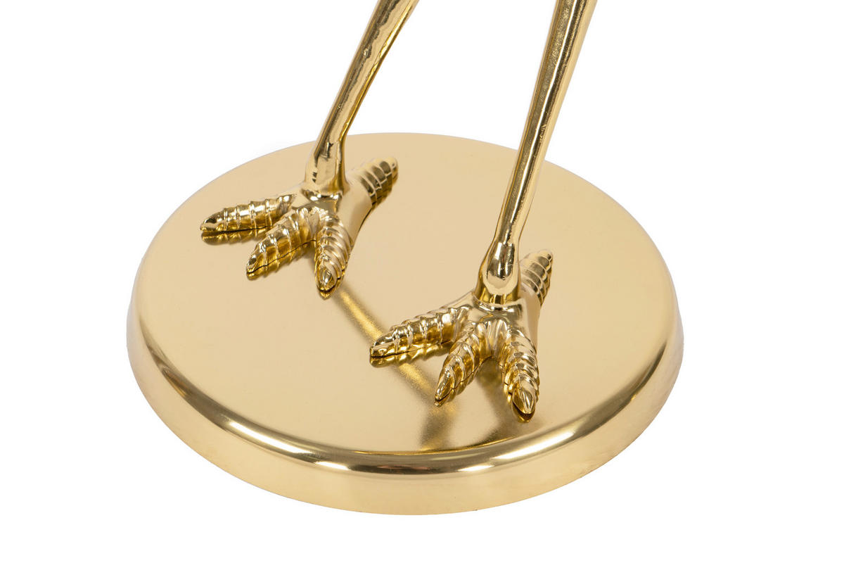BEISTELLTISCH in Metall 40/40/58 cm  - Goldfarben, Design, Glas/Metall (40/40/58cm) - Kayoom