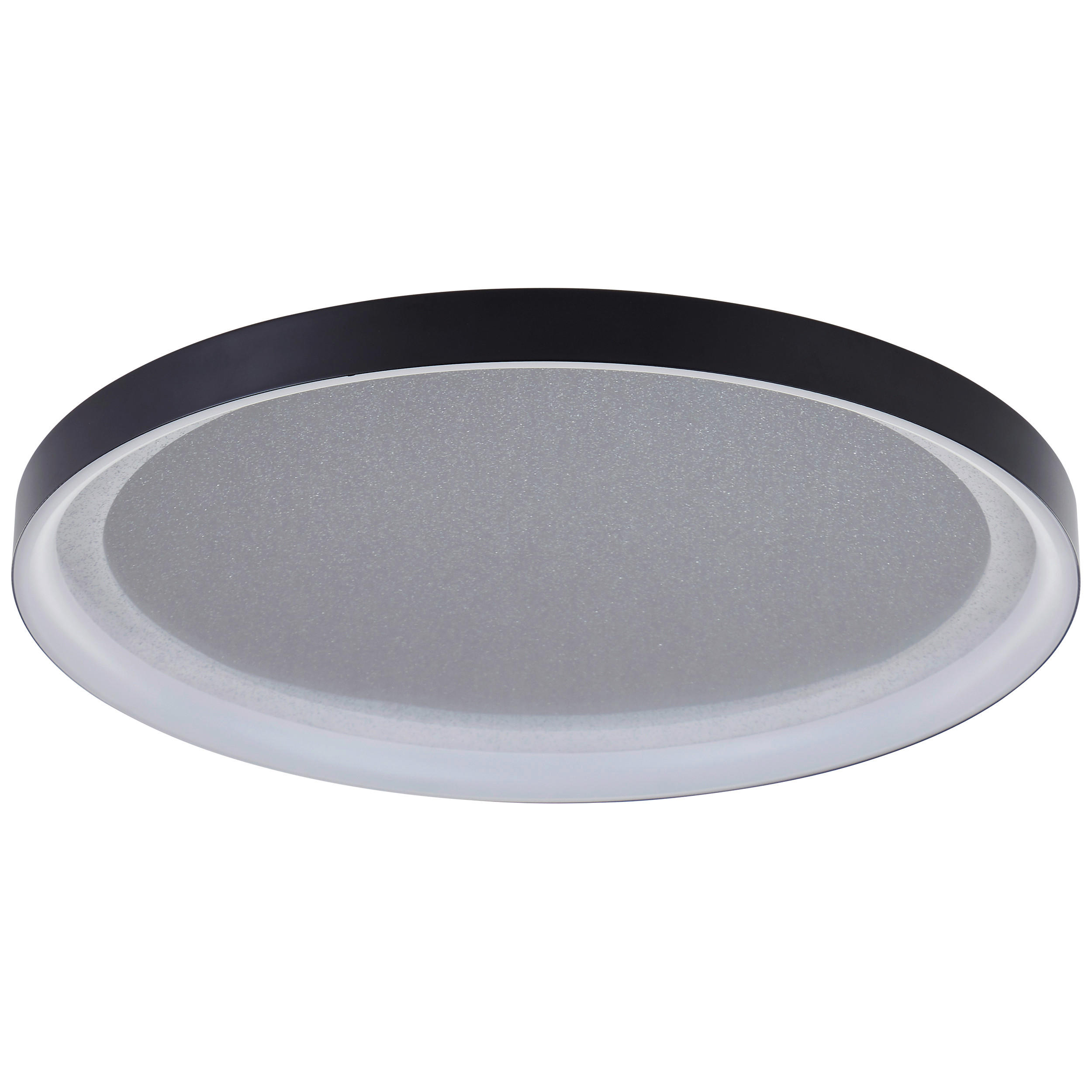 LED-DECKENLEUCHTE 42/4 cm   - Schwarz, KONVENTIONELL, Kunststoff/Metall (42/4cm) - Brilliant
