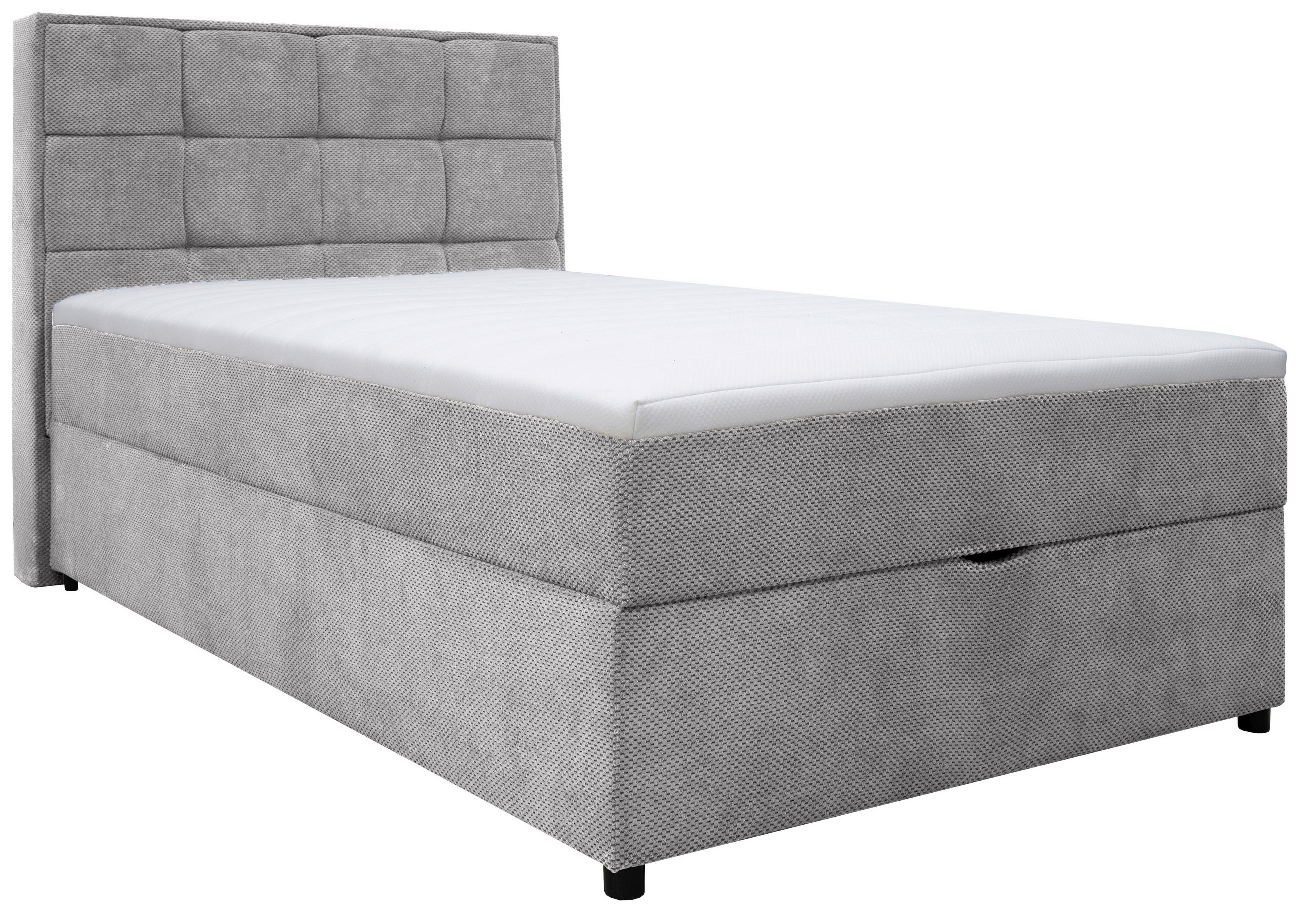 BOXBETT 140/200 cm,  in Grau, Bettkasten,  - Grau, MODERN, Holz/Holzwerkstoff (140/200cm) - MID.YOU