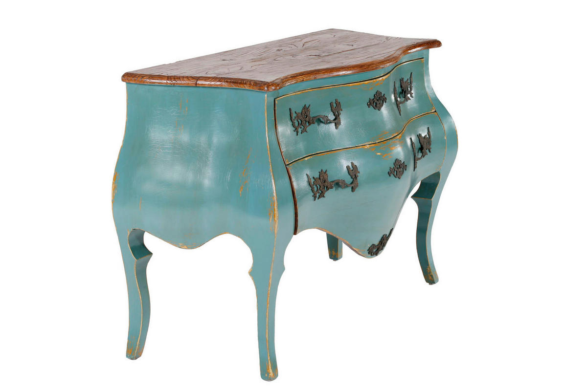 SIDEBOARD  in 122/86/57 cm  - Blau/Messingfarben, Design, Holz/Metall (122/86/57cm) - Landscape