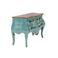 SIDEBOARD  in 122/86/57 cm  - Blau/Messingfarben, Design, Holz/Metall (122/86/57cm) - Landscape