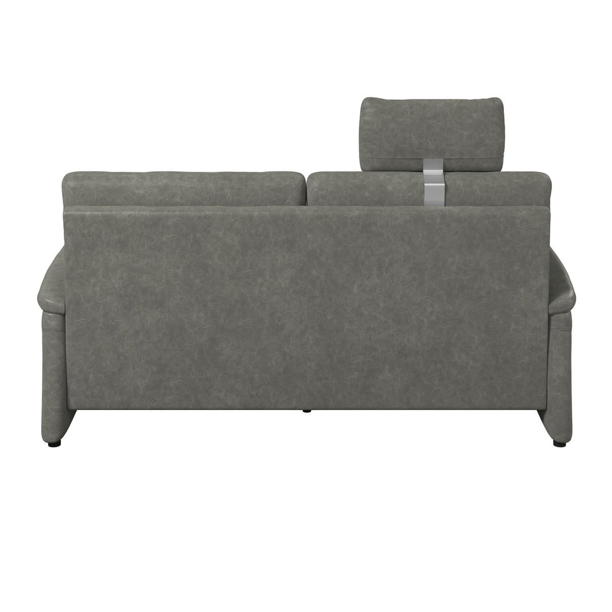 3,5-SITZER Mikrofaser Dunkelgrau  - Dunkelgrau/Schwarz, KONVENTIONELL, Kunststoff/Textil (205/98/91cm) - Elegando
