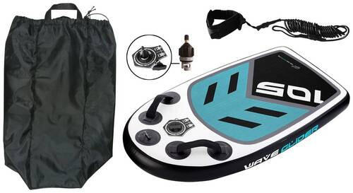 SUP-BRÄDA BODYBOARD 8DP001560 WAVE GLIDER 105  - vit/blå, Klassisk, plast (105/60/10cm)
