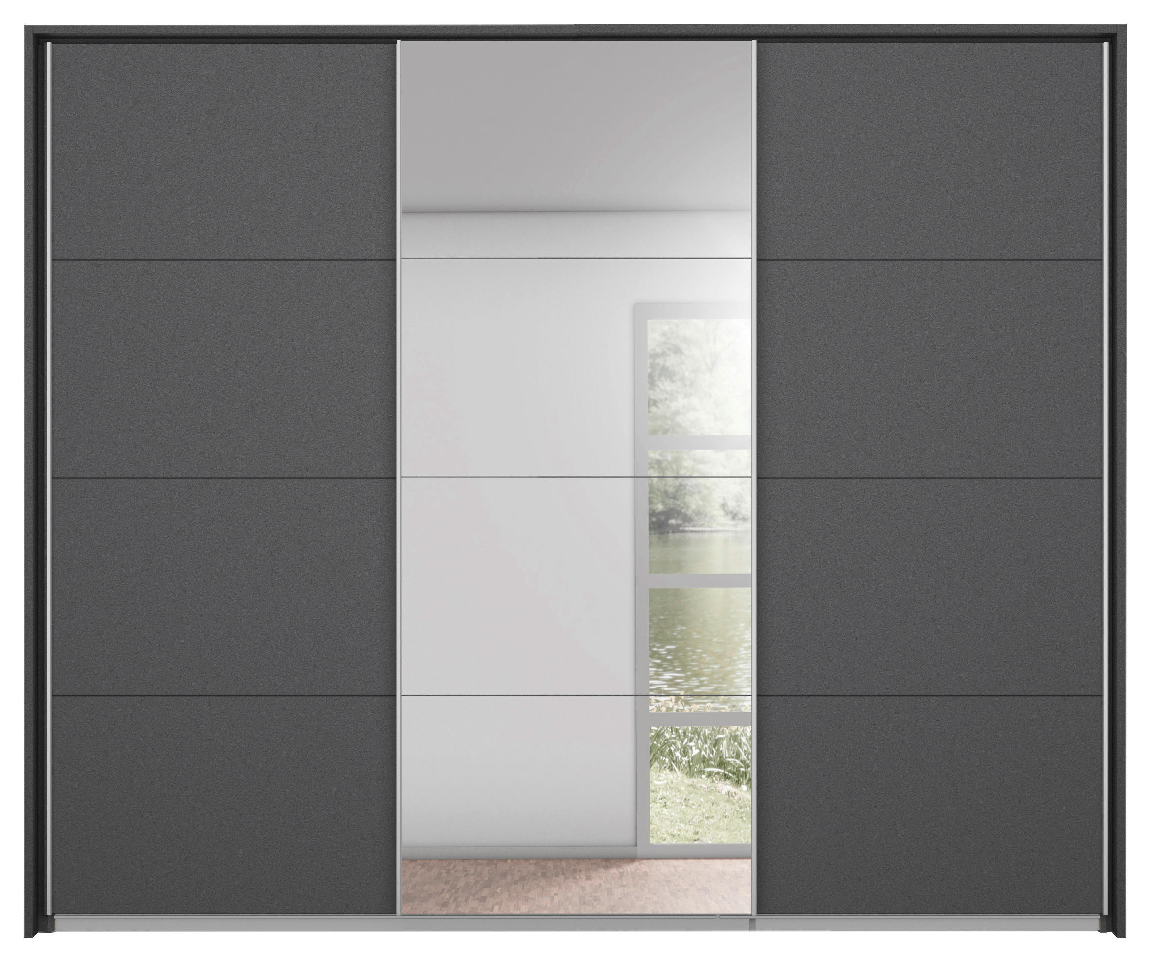 PASSEPARTOUTRAHMEN 278/214/64 cm Grau  - Grau, MODERN, Holzwerkstoff (278/214/64cm) - Luca Bessoni
