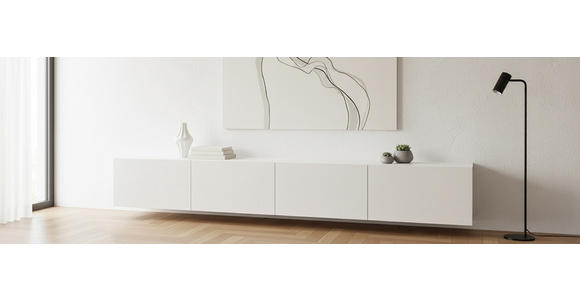LOWBOARD Newniq 240/36,7/45 cm  Typenauswahl, hängend, in verschiedenen Größen erhältlich  - Weiß, Design, Holzwerkstoff (240/36,7/45cm) - Hom`in