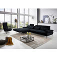 ECKSOFA in Chenille Schwarz  - Schwarz, Design, Textil/Metall (180/310cm) - Dieter Knoll