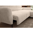 ECKSOFA  in Cord Taupe  277/174 cm  - Taupe/Schwarz, KONVENTIONELL, Textil/Metall (277/174cm) - Carryhome