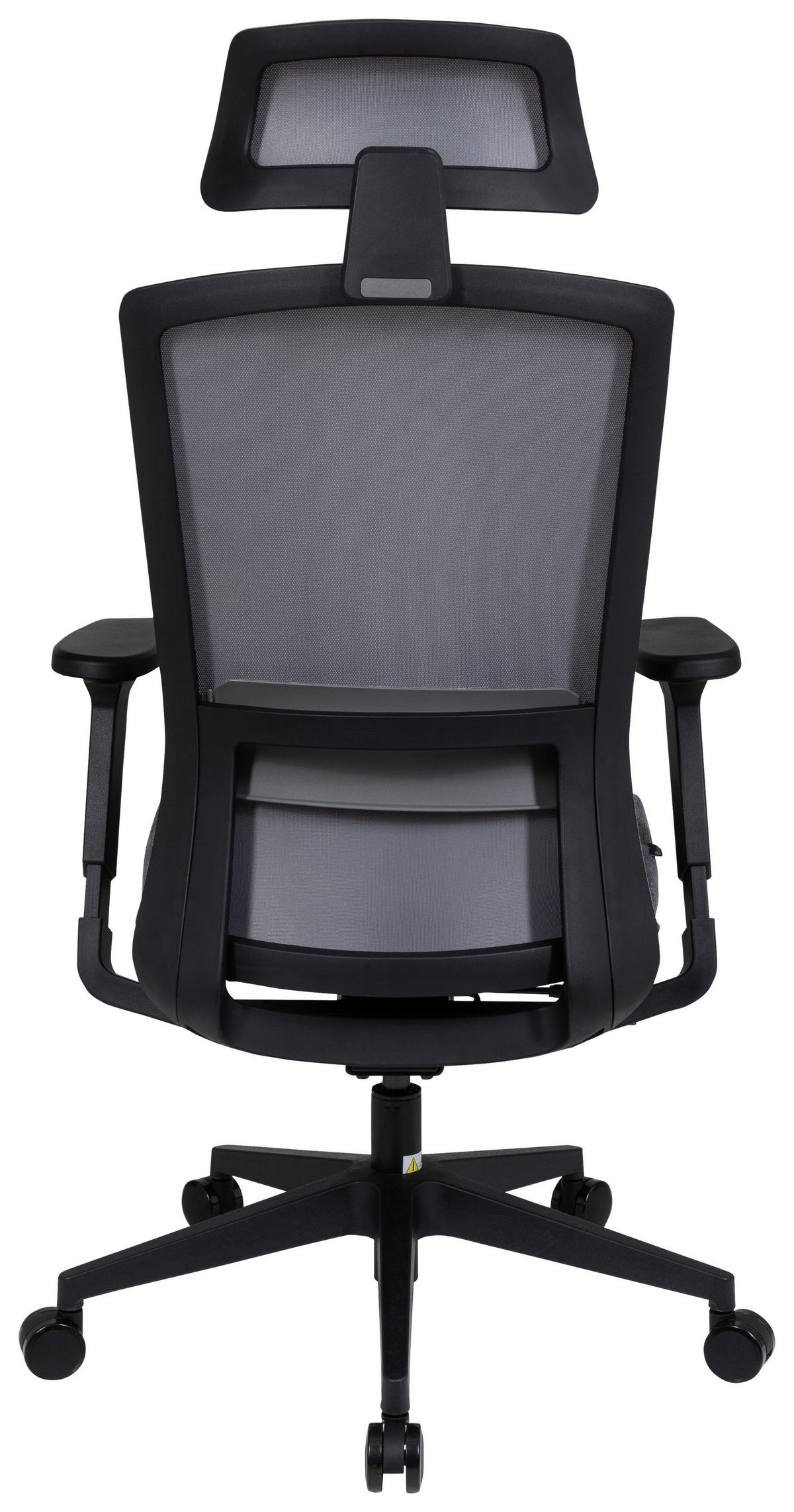 OTOČNÁ ŽIDLE, síťovina, plochá tkanina, šedá, černá - šedá/černá, Moderní, textil/plast (66/117/62cm) - MID.YOU