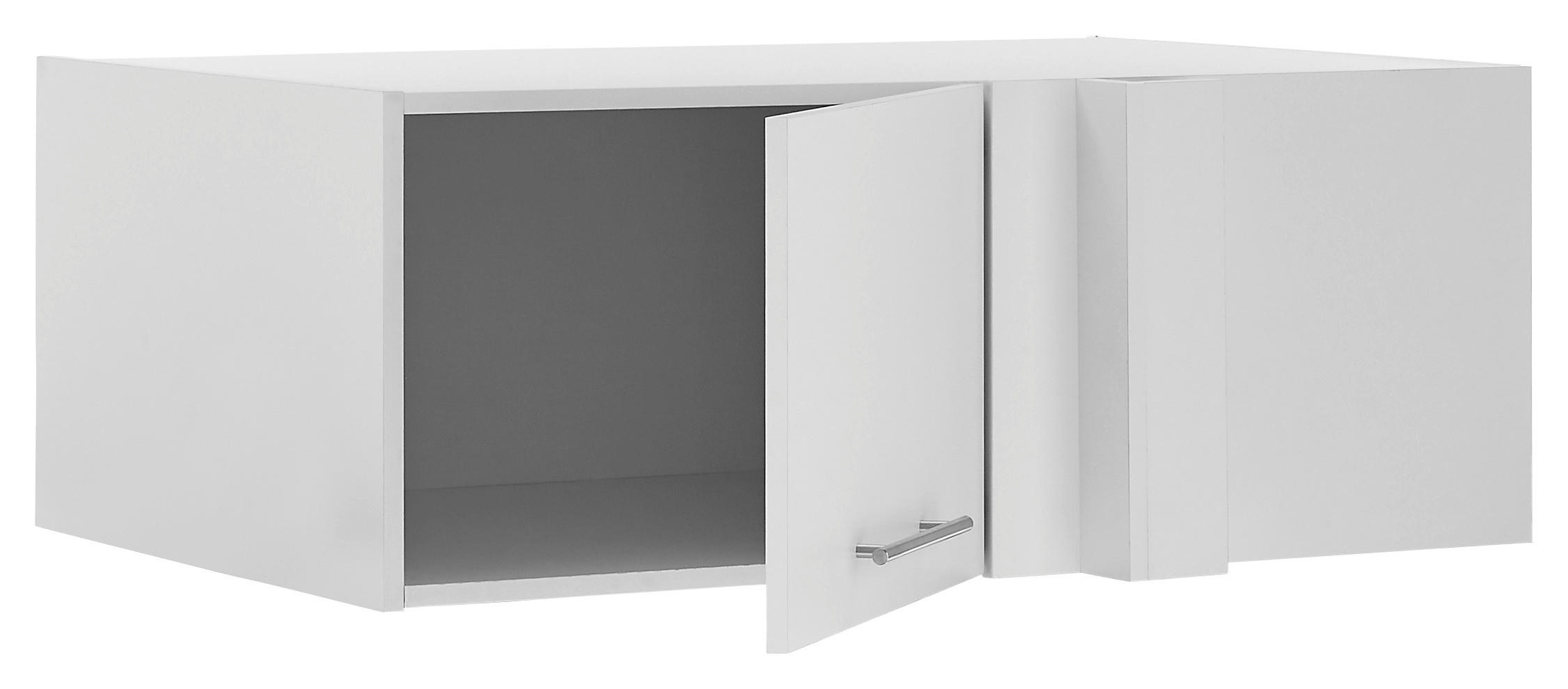 AUFSATZSCHRANK 100/38/68 cm  in  - Chromfarben/Weiß, Design, Holzwerkstoff/Metall (100/38/68cm)