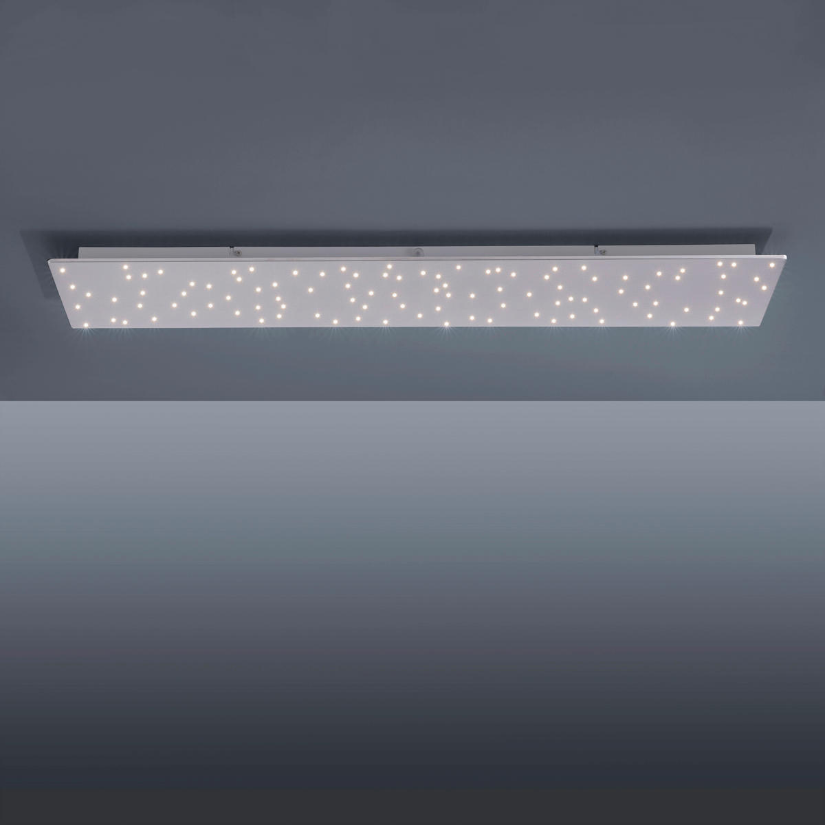 DECKENLEUCHTE 18 W    100/25/4 cm  - Silberfarben, Design, Metall (100/25/4cm)