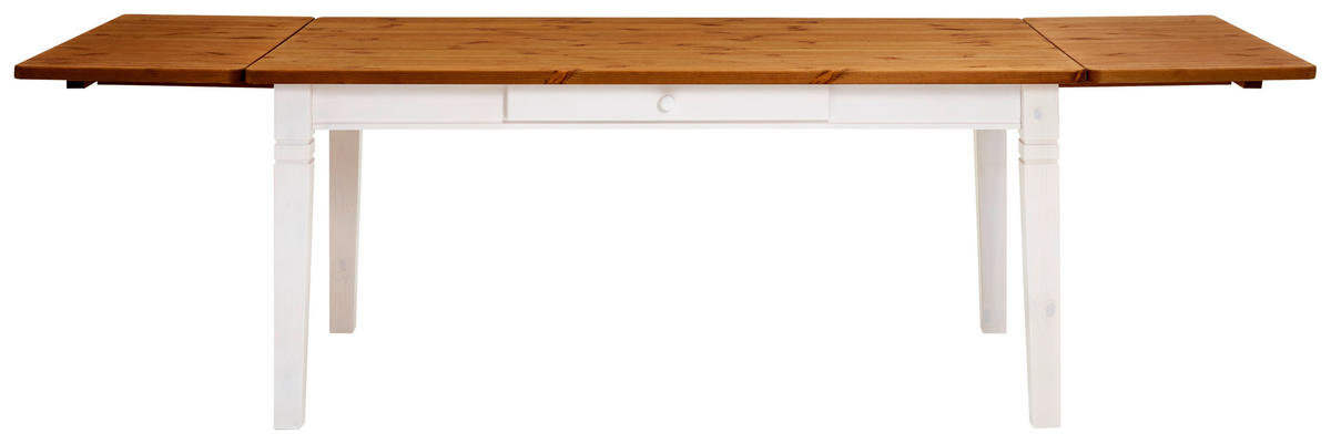 ESSTISCH in Holz 180/90/78 cm  - Bernsteinfarben/Weiß, ROMANTIK / LANDHAUS, Holz (180/90/78cm) - Boxxx