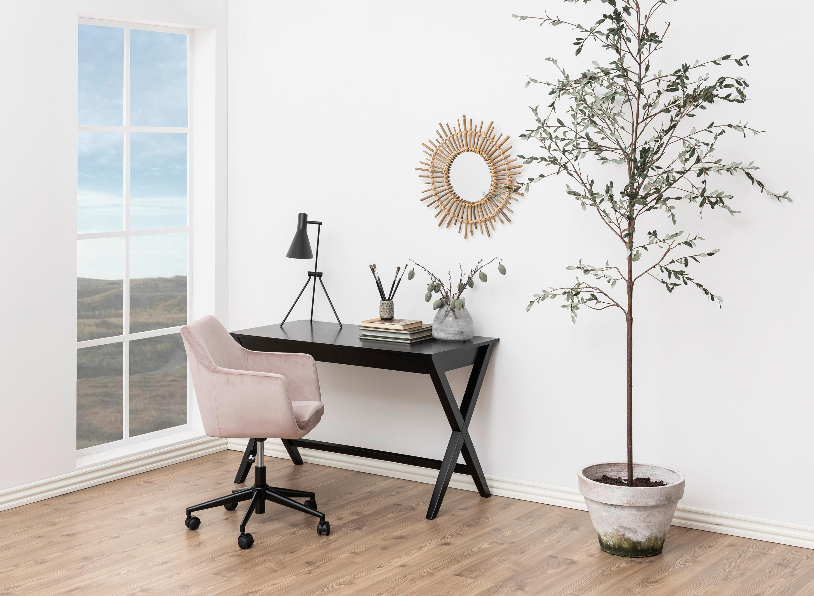 SCHREIBTISCH 120/60/75 cm  in Schwarz  - Schwarz, Trend, Holz/Holzwerkstoff (120/60/75cm) - MID.YOU