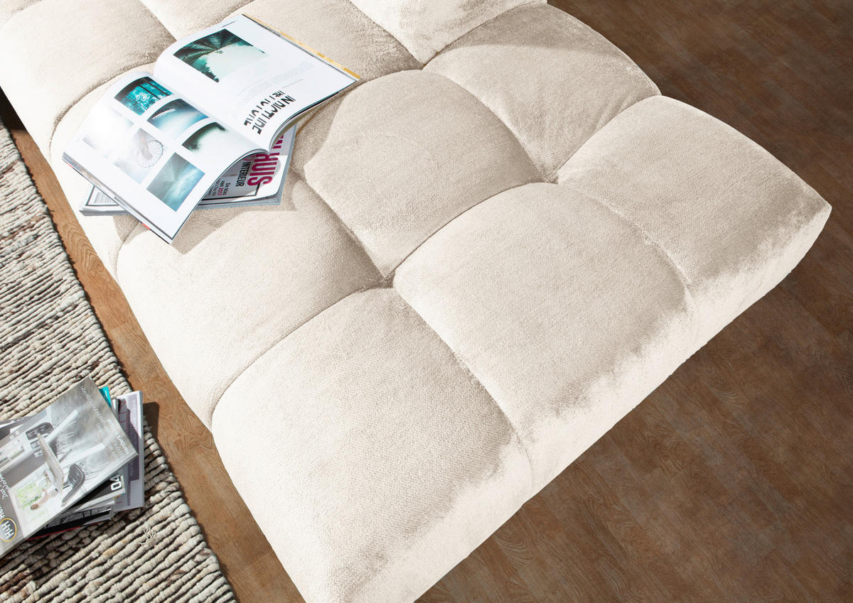ECKSOFA Beige Flachgewebe  - Beige/Schwarz, MODERN, Kunststoff/Textil (235/275cm) - Landscape