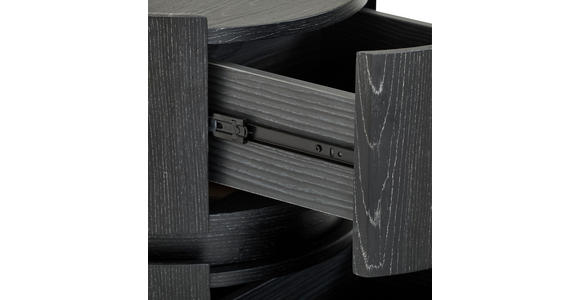 NACHTSCHRANK 40/50/40 cm  - Schwarz, Design, Holzwerkstoff (40/50/40cm) - Novel