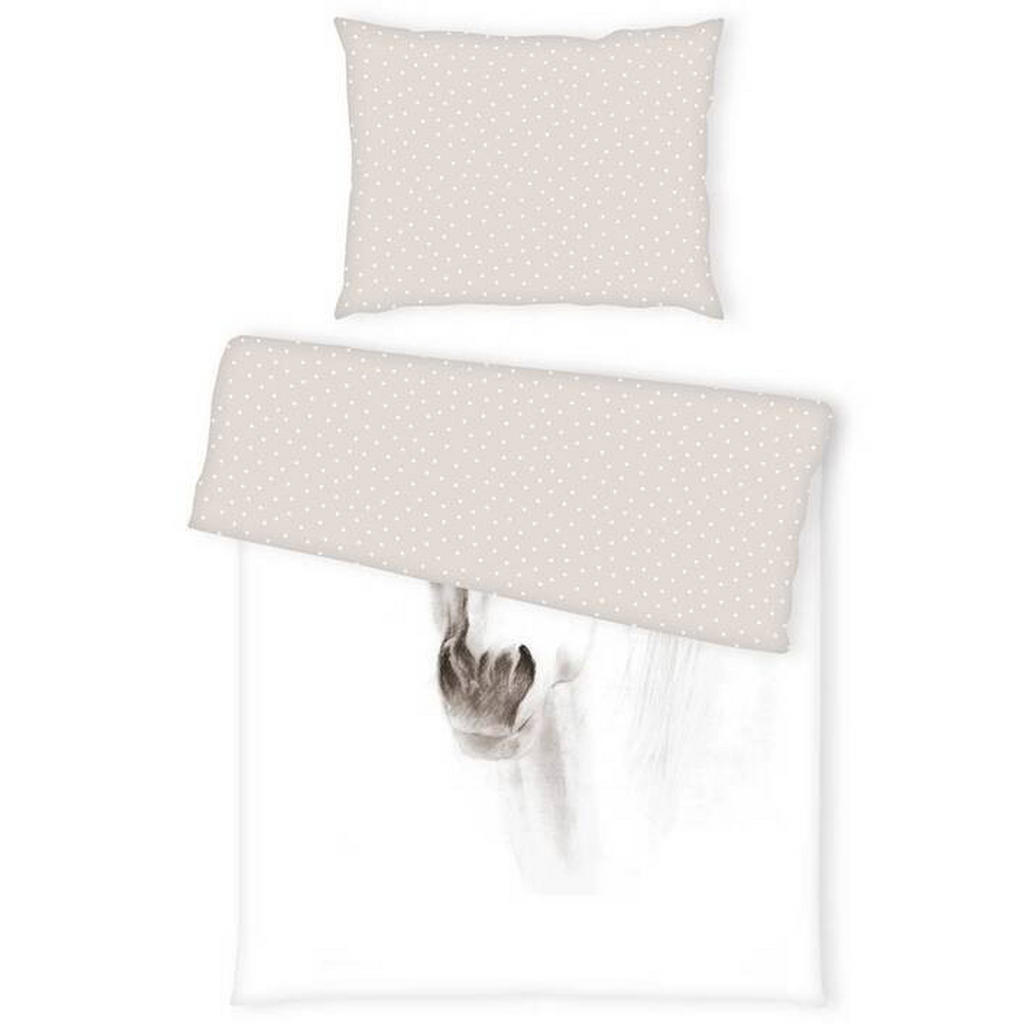 Thumbnail - Herding Jugendbettwäsche Pferd, Beige, Weiß, Textil, 135x200 cm, Oeko-Tex® Standard 100, schadstoffgeprüft, hautfreundli...