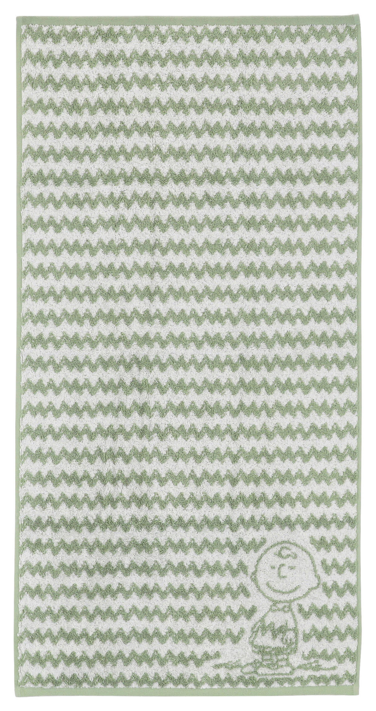 HANDTUCH Charlie Brown Grün  - Grün, Design, Textil (50/100cm) - Vossen