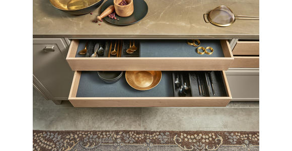 EINBAUKÜCHE - Greige, Design, Holzwerkstoff - Dieter Knoll