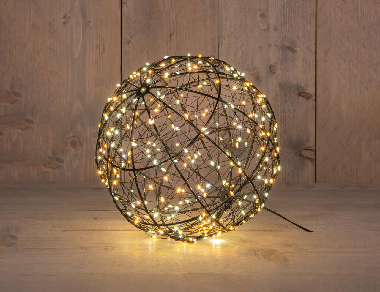 LICHTERKETTE  - Schwarz, Basics, Metall (35cm)