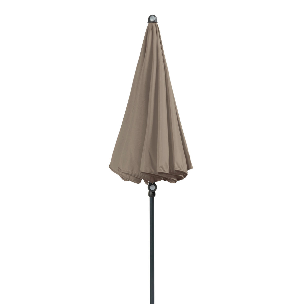 SONNENSCHIRM 150 cm   - Greige/Anthrazit, Basics, Textil/Metall (150cm) - Doppler