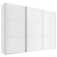 SCHWEBETÜRENSCHRANK in Weiss  - Weiss/Alufarben, Holzwerkstoff/Metall (249/222/68cm) - Moderano