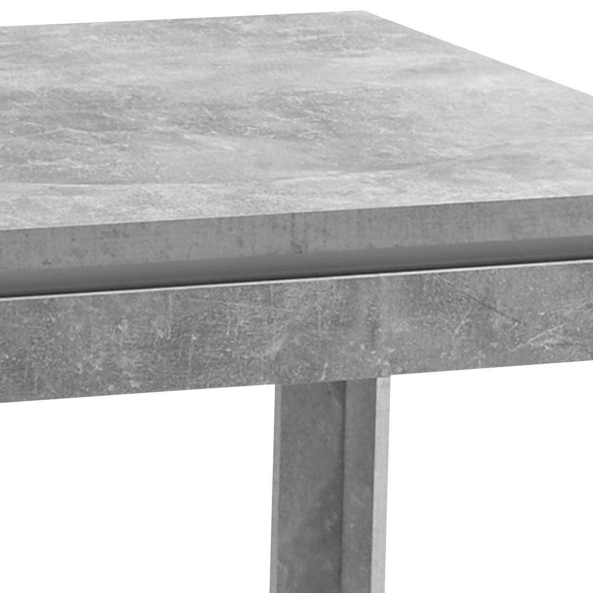 ESSTISCH in Holzwerkstoff 140/80/76 cm  - Weiss/Grau, Modern, Holzwerkstoff (140/80/76cm) - MID.YOU