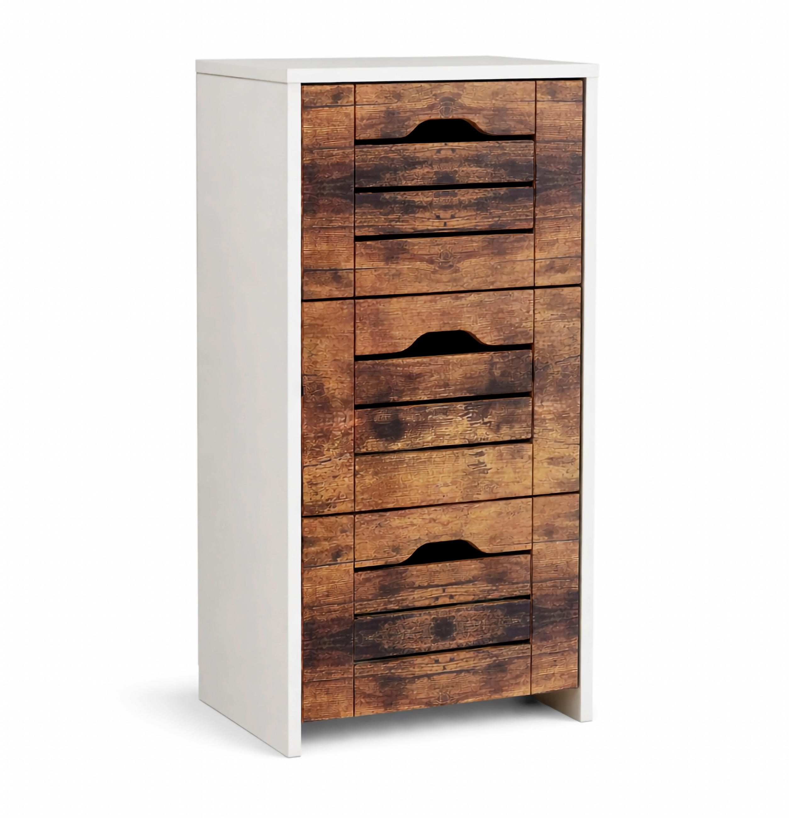 MIDISCHRANK 38/76/28 cm  - Eichefarben/Weiß, Trend, Holzwerkstoff (38/76/28cm) - MID.YOU