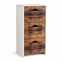 MIDISCHRANK 38/76/28 cm  - Eichefarben/Weiß, Trend, Holzwerkstoff (38/76/28cm) - MID.YOU