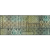 LÄUFER 75/190 cm Aztec Nomad Beige  - Beige, Design, Kunststoff/Textil (75/190cm) - wash+dry
