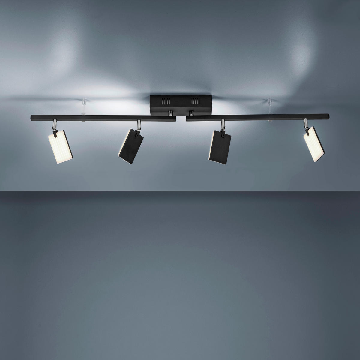 LED-STRAHLER PURE-MIRA 101/95/22,5 cm   - Schwarz, Design, Kunststoff/Metall (101/95/22,5cm) - Neuhaus PURE