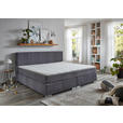 BOXSPRINGBETT 240/200 cm  in Grau  - Chromfarben/Grau, KONVENTIONELL, Holz/Kunststoff (240/200cm) - Carryhome