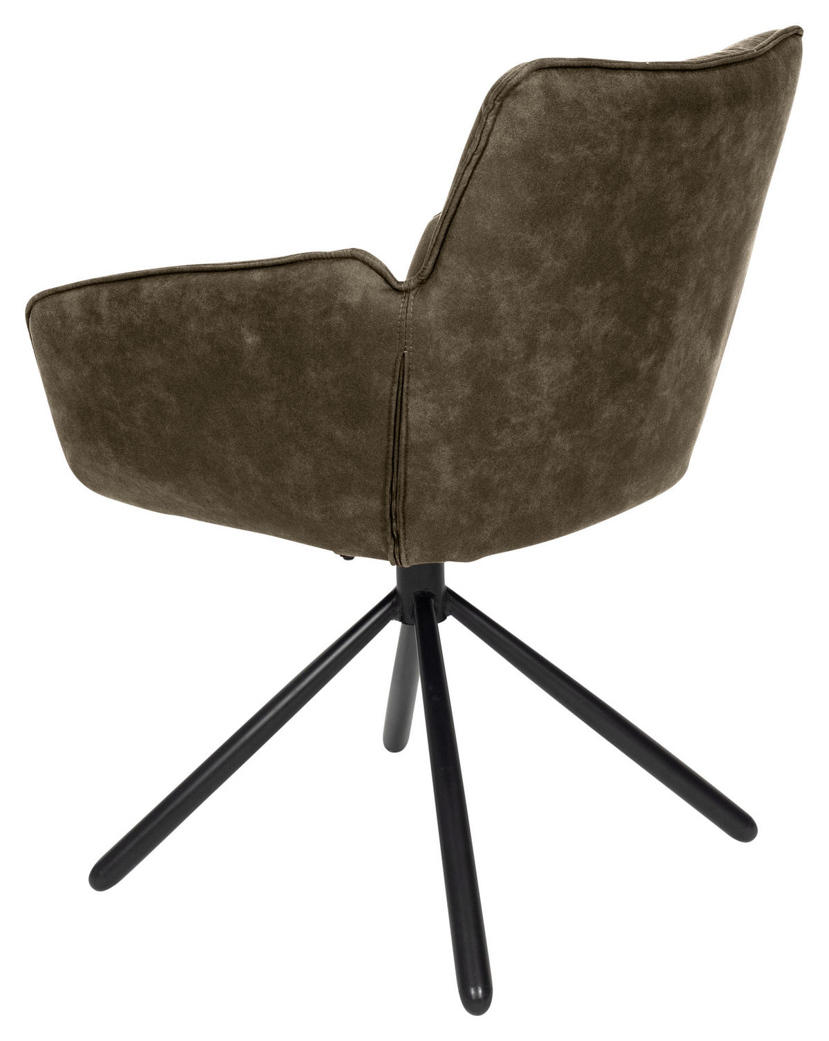 ARMLEHNSTUHL  in Mikrofaser  - Taupe/Schwarz, Design, Textil/Metall (60/84/65cm) - SetOne by Musterring