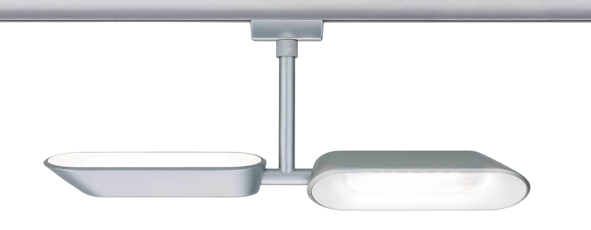 SCHIENENSYSTEM-STRAHLER - Chromfarben, Design, Metall (37,5/17/2,6cm) - Paulmann