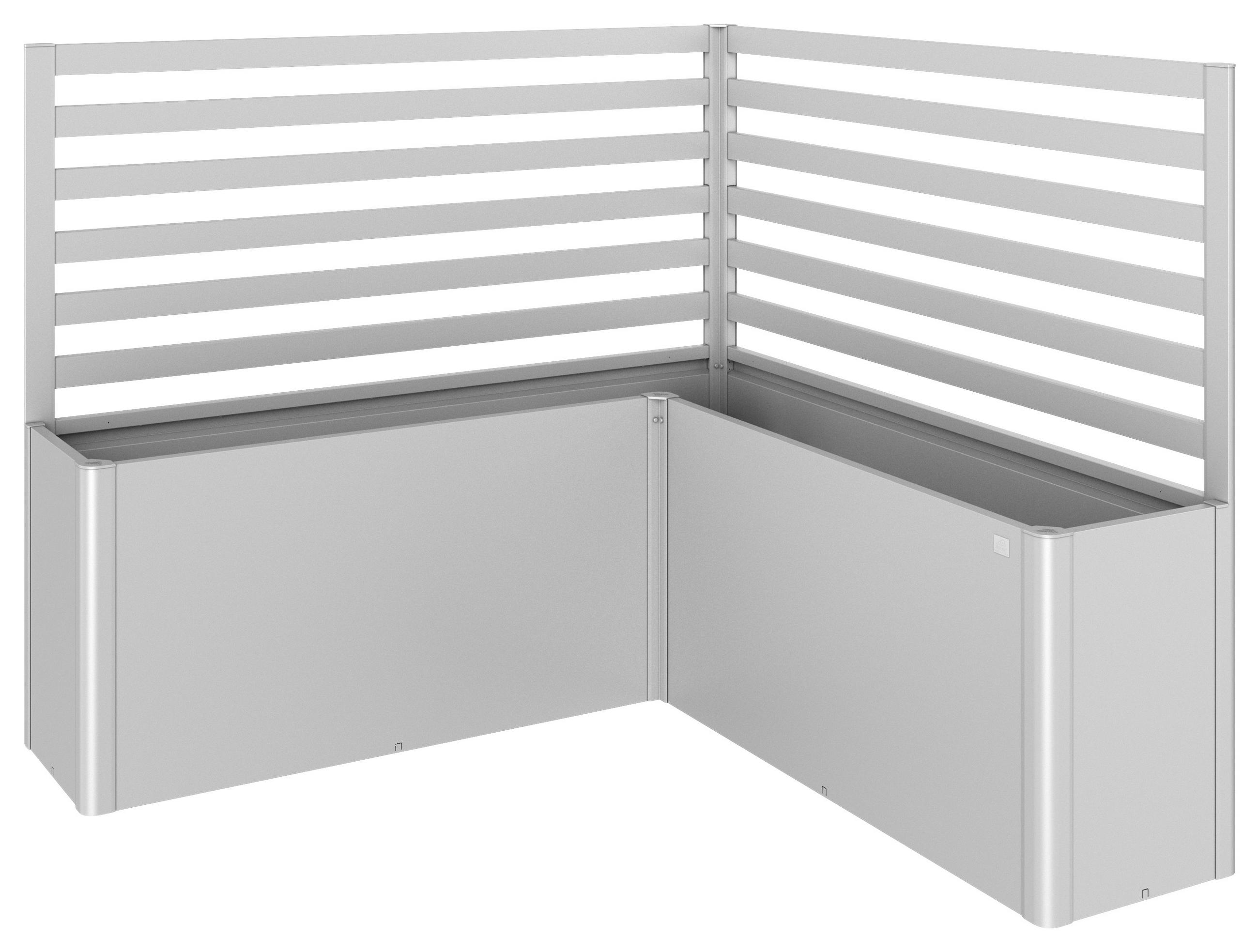 RANKGITTER ohne Hochbeet  - Silberfarben, Basics, Metall (201/91/201cm) - Biohort