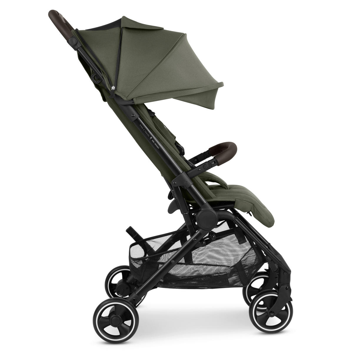 BUGGY Ping 3 Travel  - Dunkelgrün/Schwarz, Basics, Metall (51/107/81cm) - ABC Design