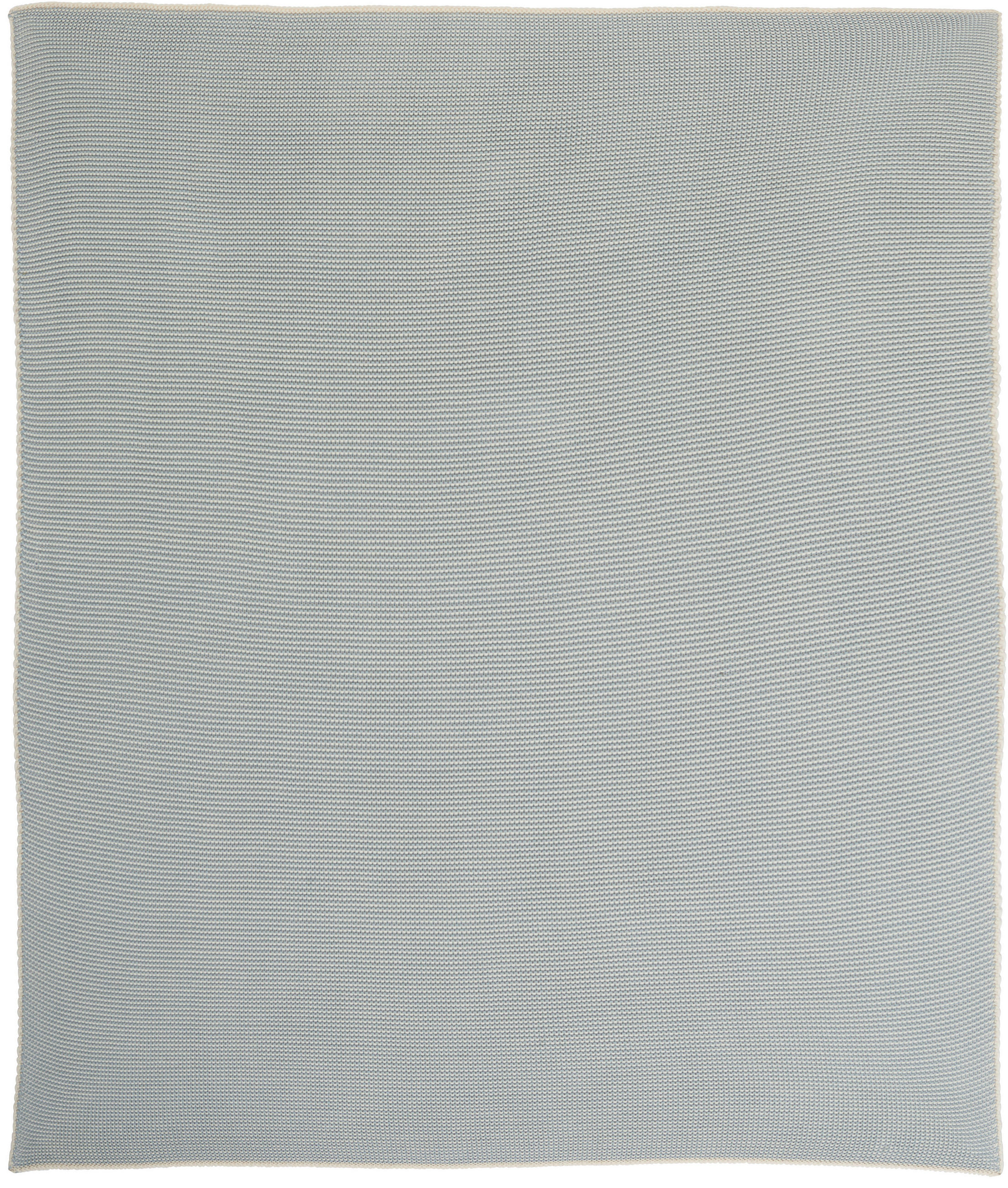 SCHMUSEDECKE  80/100 cm  - Creme/Hellblau, Basics, Textil (80/100cm) - Patinio