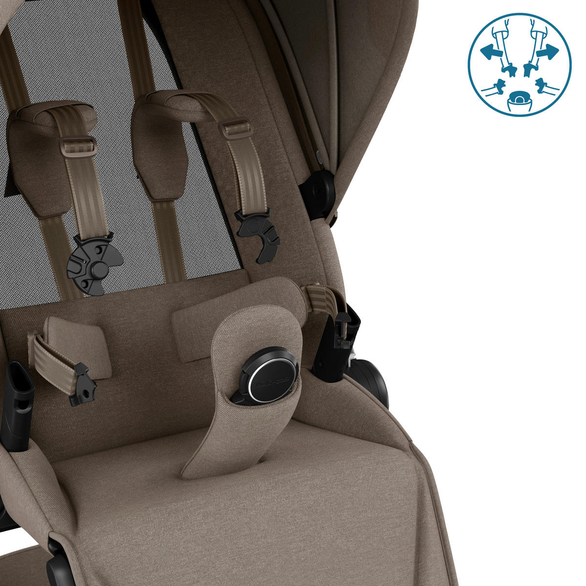 KINDERWAGENSET Fame Bundle  - Graubraun, Basics - Maxi-Cosi