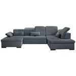 WOHNLANDSCHAFT  in Chenille Dunkelgrau  - Dunkelgrau/Grau, KONVENTIONELL, Kunststoff/Textil (240/340/188cm) - Carryhome