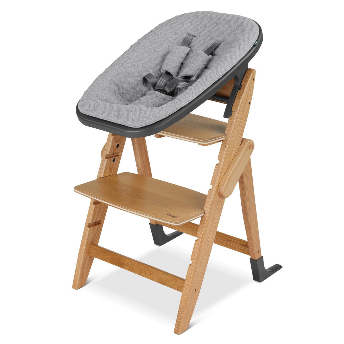 BEBI NOSILJKA ZA HRANILICU  Yippy  - tamnosiva/siva, Osnovno, tekstil/plastika (67/22/44cm) - moji