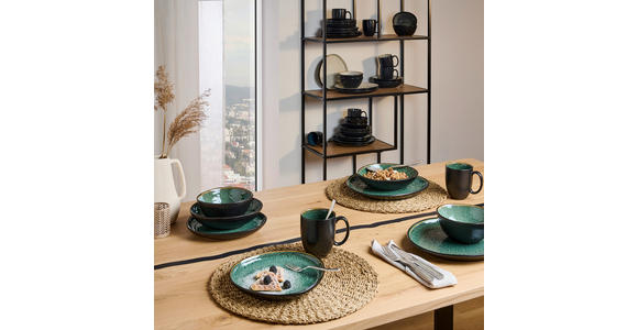 KOMBISERVICE SØREN GREEN 10-teilig  - Grün, Trend, Keramik - Novel