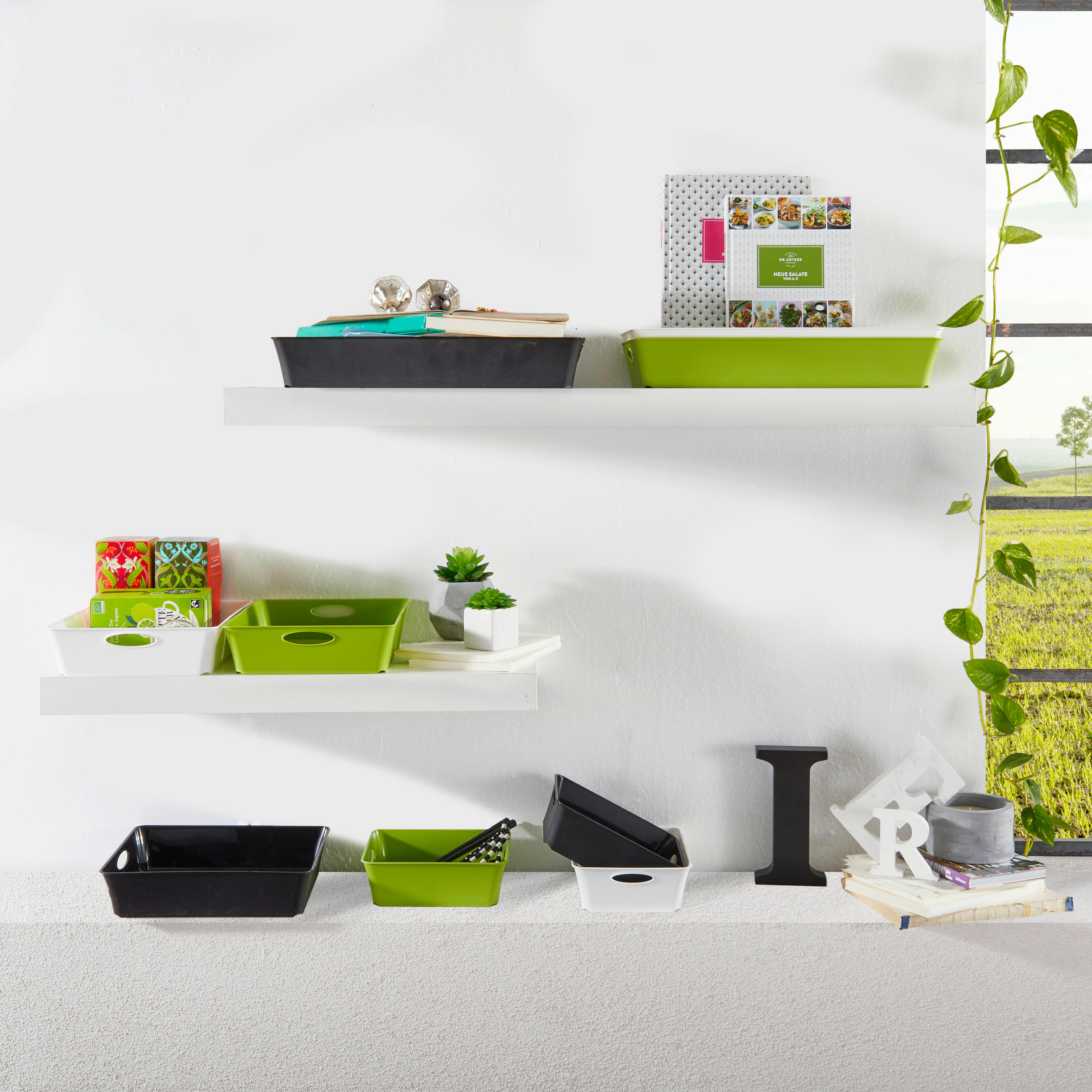 BOX - Weiß, Basics, Kunststoff (26.4/21.2/6cm) - Rotho