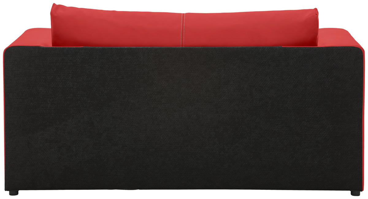 SCHLAFSOFA in Textil Rot  - Weiss/Rot, Design, Kunststoff/Textil (150/78/70cm) - Livetastic