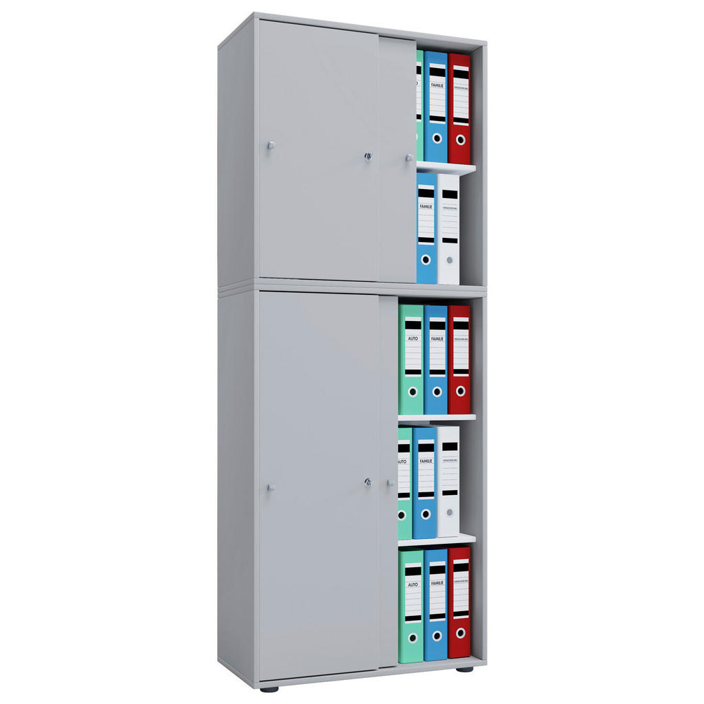 Aktenschrank versperrbar Lona XXL Grau B: 70 cm