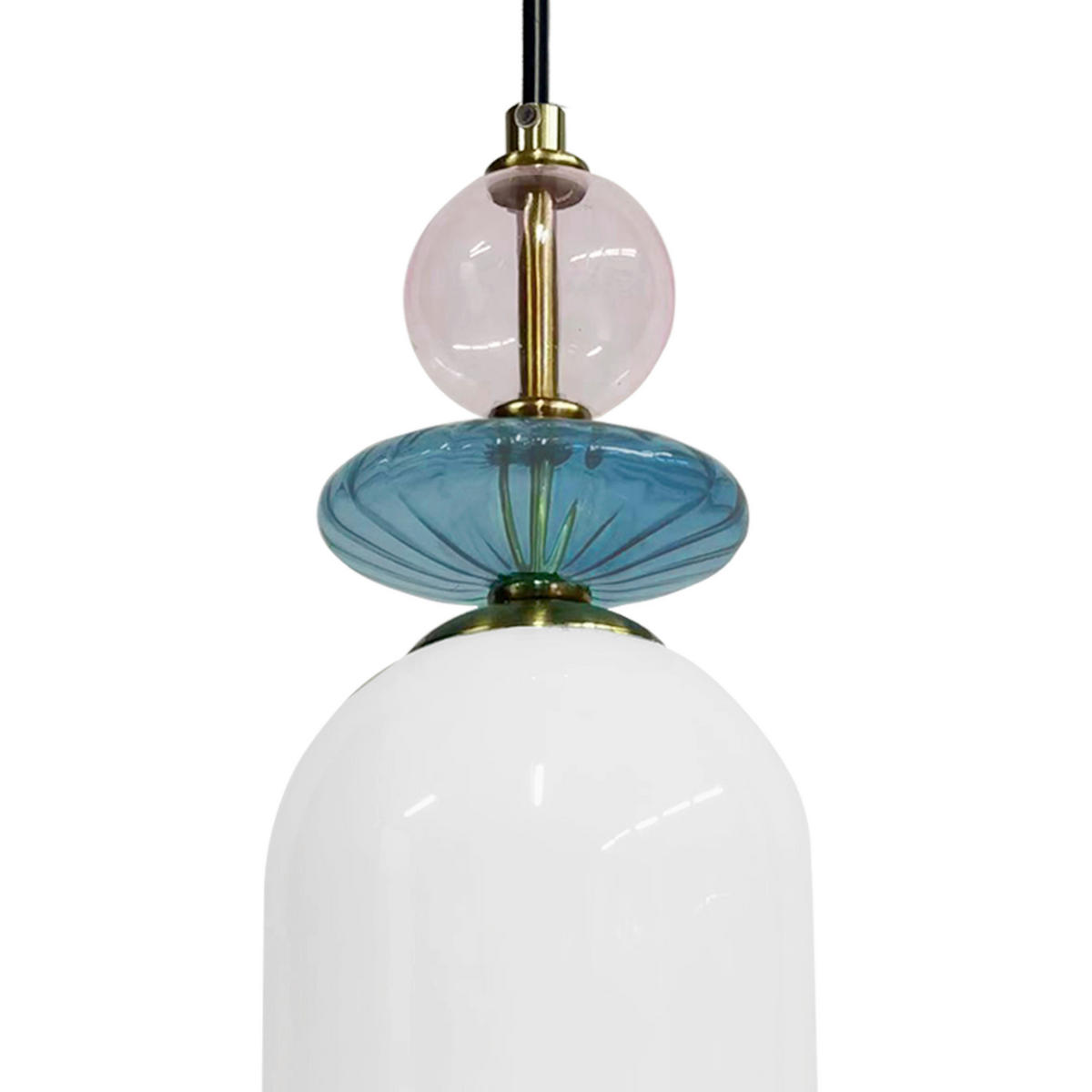 HÄNGELEUCHTE Tropea 110/13/13 cm  - Weiß, Design, Glas (110/13/13cm)