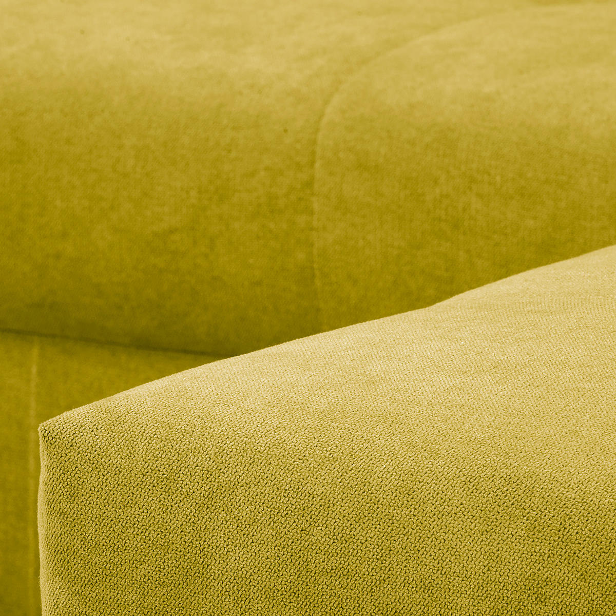 ECKSOFA Ariella Hellgrün Mikrofaser  - Naturfarben/Hellgrün, Design, Holz/Textil (231/161cm) - Livetastic