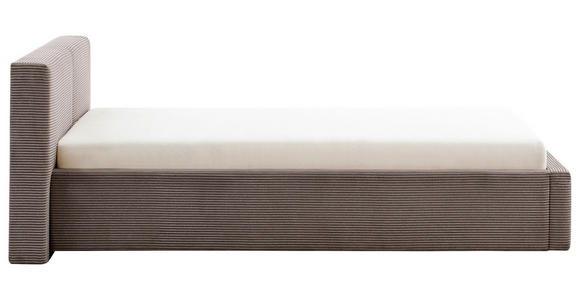 POLSTERBETT Lattenrost, Bettkasten Taupe 140/200 cm  - Taupe, Basics, Holz/Textil (140/200cm) - Xora