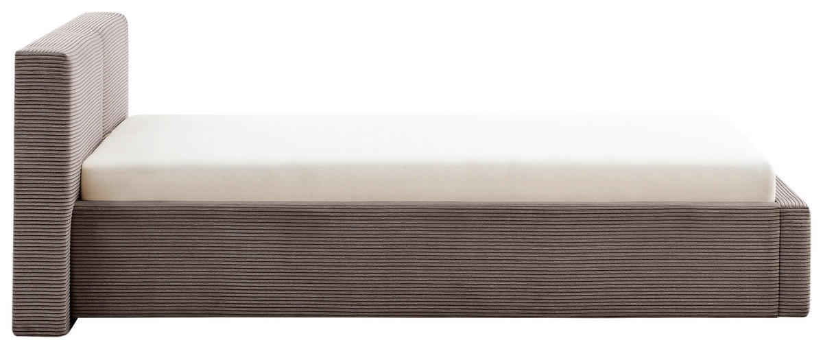 POLSTERBETT 140/200 cm  Taupe  - Taupe, Basics, Holz/Textil (140/200cm) - Xora