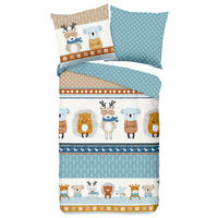 JUGENDBETTWÄSCHE Woodland Biber 135/200 cm  - Multicolor, Design, Textil (135/200cm)