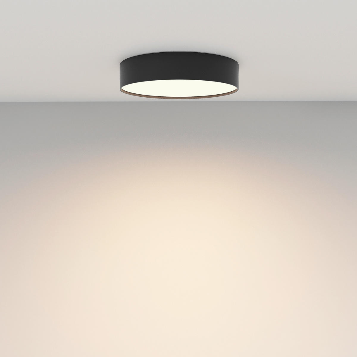 DECKENLEUCHTE Ceiling 30/6 cm  - Schwarz, Design, Metall (30/6cm) - MAYTONI